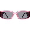 image:imageSteve Madden Womens Jaxon SunglassesCrystal Neon PinkSolid Smoke