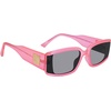 image:imageSteve Madden Womens Jaxon SunglassesCrystal Neon PinkSolid Smoke
