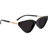 image:imageSteve Madden Womens Kamie SunglassesBlackGoldSolid Smoke