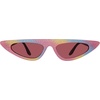 image:imageSteve Madden Womens Lizo Cat Eye Sunglasses SunglassesMilky PinkGlitterSolid Plum
