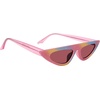 image:imageSteve Madden Womens Lizo Cat Eye Sunglasses SunglassesMilky PinkGlitterSolid Plum