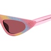 image:imageSteve Madden Womens Lizo Cat Eye Sunglasses SunglassesMilky PinkGlitterSolid Plum