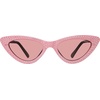 image:imageSteve Madden Womens Lopez Cat Eye Sunglasses SunglassesPinkSilverBrown Gradient