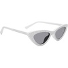 image:imageSteve Madden Womens Lopez Cat Eye Sunglasses SunglassesWhiteSilverSolid Brown