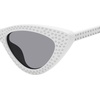 image:imageSteve Madden Womens Lopez Cat Eye Sunglasses SunglassesWhiteSilverSolid Brown