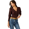 image:imageSteve Madden Womens Topstitched Faux Suede BeltButtermilk