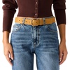 image:imageSteve Madden Womens Topstitched Faux Suede BeltButtermilk