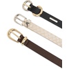 image:imageSteve Madden Womens Western 3 for 1 Belt SetBlackTan Multi