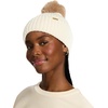 image:imageSteve Madden Womens Wide Cuff Beanie with PomIvory