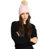 image:imageSteve Madden Womens Wide Cuff Beanie with PomLight Pink