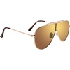 image:imageSteve Madden womens Female Sunglasses Style Maxwell Shield SunglassesShiny GoldSolid BrownGold Logo Mirror