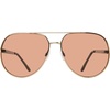 image:imageSteve Madden womens Steve Madden Female Sunglasses Style Visage Aviator SunglassesShiny GoldGlitterSolid Orange