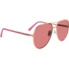image:imageSteve Madden womens Steve Madden Female Sunglasses Style Visage Aviator SunglassesShiny RosegoldGlitterSolid Dark Pink