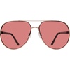 image:imageSteve Madden womens Steve Madden Female Sunglasses Style Visage Aviator SunglassesShiny RosegoldGlitterSolid Dark Pink