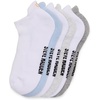 image:imageSTEVE MADDEN 6PK SMILEY EMB ATHLETIC LOW CUT HALF CUSHION WHITE MULTI 6PK 911