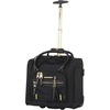image:imageSteve Madden Designer 15 Inch Carry on Suitcase Small Weekender Overnight Business Travel Luggage Lightweight 2 Rolling Spinner Wheels Under Seat Bag for Women Shadow PurplePeekABoo Black