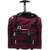 image:imageSteve Madden Designer 15 Inch Carry on Suitcase Small Weekender Overnight Business Travel Luggage Lightweight 2 Rolling Spinner Wheels Under Seat Bag for Women Shadow PurplePeekABoo Purple
