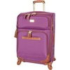 image:imageSteve Madden Designer Luggage Collection  Expandable 28 Inch Softside Bag for Men amp Women  Durable Lightweight Checked Suitcase with 4Rolling Spinner Wheels 28in Global BlackGlobal Purple