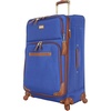 image:imageSteve Madden Designer Luggage Collection  Expandable 28 Inch Softside Bag for Men amp Women  Durable Lightweight Checked Suitcase with 4Rolling Spinner Wheels 28in Global BlackGlobal Blue