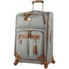 image:imageSteve Madden Designer Luggage Collection  Lightweight 24 Inch Expandable Softside Suitcase  Midsize Rolling 4Spinner Wheels Checked Bag Harlo BlackHarlo Gray