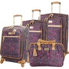 image:imageSteve Madden DesignerGepckkollektion 4teiliges SoftsideKofferSet ReiseSet enthlt eine Tragetasche 508 cm Handgepck 61 cm und 711 cm Karierte Koffer Blue One Size TravelDark Purple