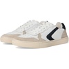 White/Navy Leather