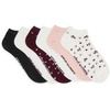 image:imageSteve Madden Womens 6pk Ditsy Floral Low CutIvory