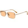 Satin Gold/Solid Orange