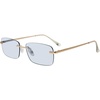 image:imageSteve Madden Womens Caden SunglassesShiny GoldSolid Blue