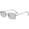 image:imageSteve Madden Womens Caden SunglassesShiny SilverClear Mirrored