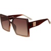 image:imageSteve Madden Womens Deja SunglassesCrystal BrownBrown Gradient