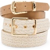 image:imageSteve Madden Womens Everday Neutral 2 for 1 Pant BeltBlonde