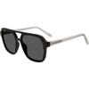 image:imageSteve Madden Womens Female Sunglasses Style Jace Rectangular BlackCrystal ClearSolid Smoke 56mm 19mm