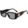 image:imageSteve Madden Womens Female Sunglasses Style Jaxon Rectangular BlackSolid Smoke 60mm 20mm