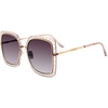 image:imageSteve Madden Womens Female Sunglasses Style Rosalie SquareCrystal GreySmoke Gradient