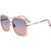 image:imageSteve Madden Womens Female Sunglasses Style Rosalie SquareCrystal PeachBlue Gradient