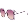 image:imageSteve Madden Womens Female Sunglasses Style Rosalie SquareCrystal PurplePurple Gradient