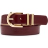 image:imageSteve Madden Womens Glazed Everyday Skinny BeltRed