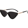 image:imageSteve Madden Womens Kamie SunglassesBlackGoldSolid Smoke