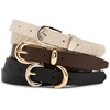 image:imageSteve Madden Womens Western 3 for 1 Belt SetBlackTan Multi