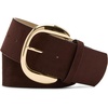 image:imageSteve Madden Womens Wide Faux Suede BeltChocolate