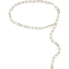 image:imageSteve Madden Womens Womens Twotone Paperclip Chain BeltGold Silver