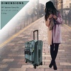 image:imagesteve madden Designer Luggage Collection  Lightweight Softside Expandable Suitcase for Men amp Women  Durable 20 Inch Carry On Bag with 4Rolling Spinner Wheels Global Blue 20in SpinnerLegends Turquoise