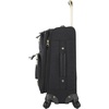 image:imagesteve madden Designer Luggage Collection  Lightweight Softside Expandable Suitcase for Men amp Women  Durable 20 Inch Carry On Bag with 4Rolling Spinner Wheels Global Blue 20in SpinnerPeekaboo Black