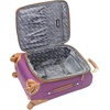 image:imagesteve madden Designer Luggage Collection  Lightweight Softside Expandable Suitcase for Men amp Women  Durable 20 Inch Carry On Bag with 4Rolling Spinner Wheels Global Blue 20in SpinnerGlobal Purple
