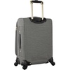 image:imagesteve madden Designer Luggage Collection  Lightweight Softside Expandable Suitcase for Men amp Women  Durable 20 Inch Carry On Bag with 4Rolling Spinner Wheels Global Blue 20in SpinnerPeekaboo Grey