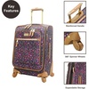 image:imagesteve madden Designer Luggage Collection  Lightweight Softside Expandable Suitcase for Men amp Women  Durable 20 Inch Carry On Bag with 4Rolling Spinner Wheels Global Blue 20in SpinnerDark Purple
