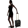 image:imagesteve madden Designer Luggage Collection  Lightweight Softside Expandable Suitcase for Men amp Women  Durable 20 Inch Carry On Bag with 4Rolling Spinner Wheels Global Blue 20in SpinnerPeekaboo Black