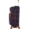 image:imagesteve madden Designer Luggage Collection  Lightweight Softside Expandable Suitcase for Men amp Women  Durable 20 Inch Carry On Bag with 4Rolling Spinner Wheels Global Blue 20in SpinnerShadow Purple