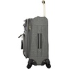 image:imagesteve madden Designer Luggage Collection  Lightweight Softside Expandable Suitcase for Men amp Women  Durable 20 Inch Carry On Bag with 4Rolling Spinner Wheels Global Blue 20in SpinnerPeekaboo Grey